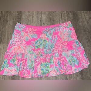 Lilly Pulitzer Pink and Blue Floral Skort